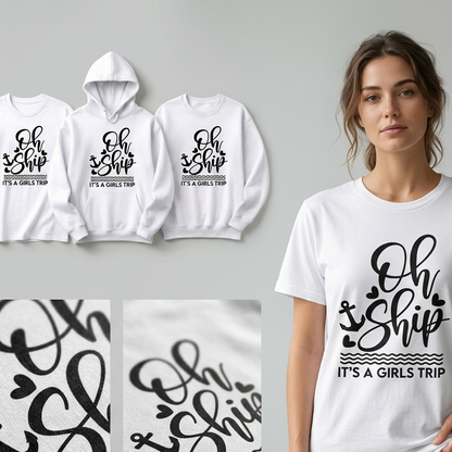 Personalized Cruise Vacation Hoodie, Nautical Matching Group Crewneck, Girls Trip Cruise Tee, Bachelorette Boat Party Gift