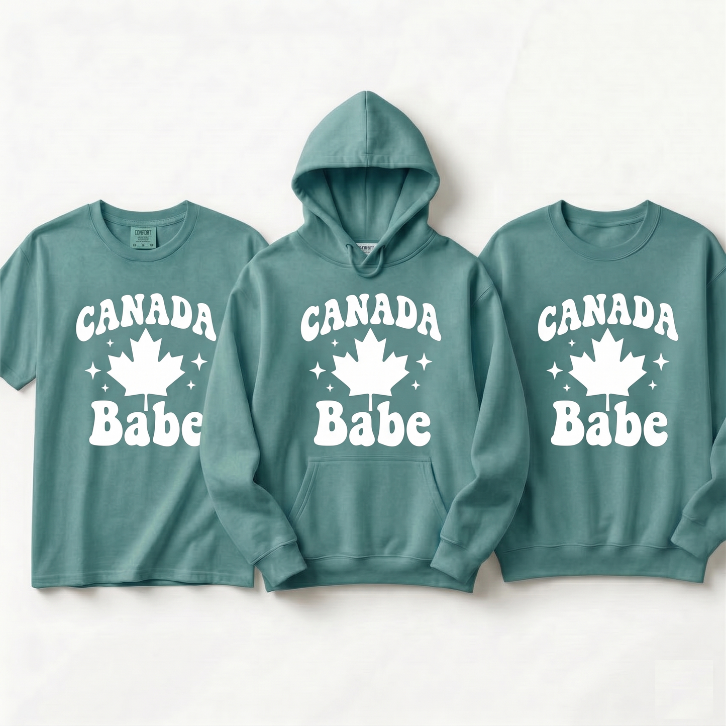Custom Canada Babe Shirt, Retro Groovy Maple Leaf T-Shirt, Personalized Canada Day Tee, Cute Canadian Pride Girl Trip Apparel, Gift for Her