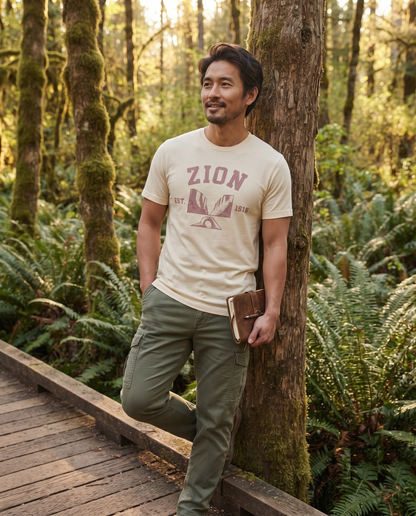 Custom Zion National Park Shirt, Retro Varsity Arch Hoodie, Nature Lover Apparel