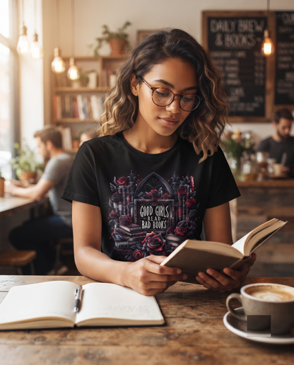Good Girls Read Bad Books Shirt, Dark Romance Gothic Hoodie, BookTok Tee