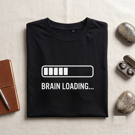 Brain Loading Shirt, Funny Tech T-shirt, Custom Loading Bar Sweatshirt, Gamer Hoodie, Personalized Funny Tee