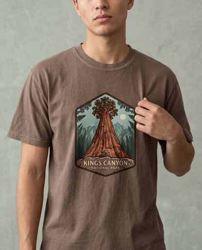 Kings Canyon National Park Shirt, Vintage California Sequoia Hoodie, Custom Big Tree Nature Sweatshirt, Retro National Park Gift