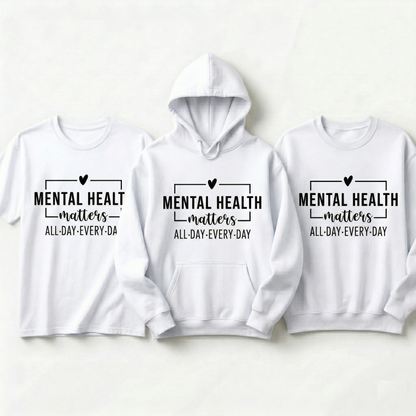 Custom Wellness T-shirt, Personalized Self Care Gift, Mental Health Awareness Tee, Aesthetic Mindful T-shirt, Inspirational Quote Top