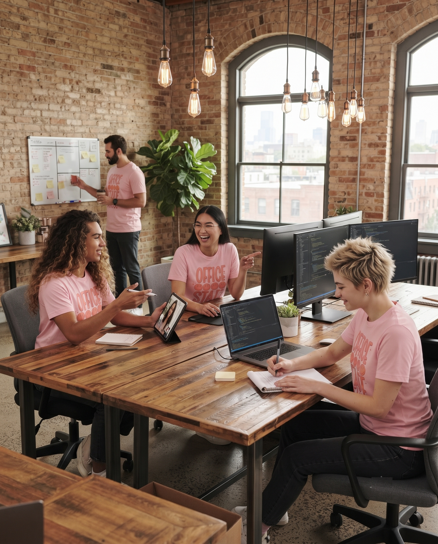 Office Staff Shirt | Groovy Smiley Face Hoodie | Vintage Work Sweatshirt | Personalized Coworker T-Shirt