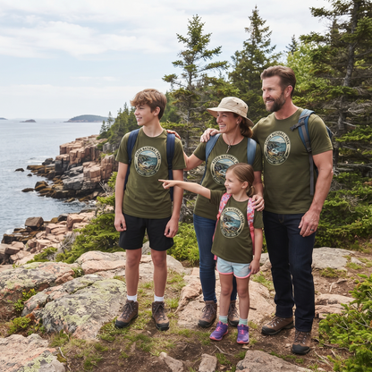 Custom Acadia National Park Shirt Vintage Nature Sweatshirt Personalized Maine Hoodie Retro Hiking T-Shirt