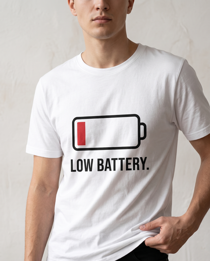 Low Battery Shirt, Funny Introvert Sweatshirt, Tired Mom Hoodie, Personalized Gamer Gift, Custom Text Tee, Funny Sleepy Shirt