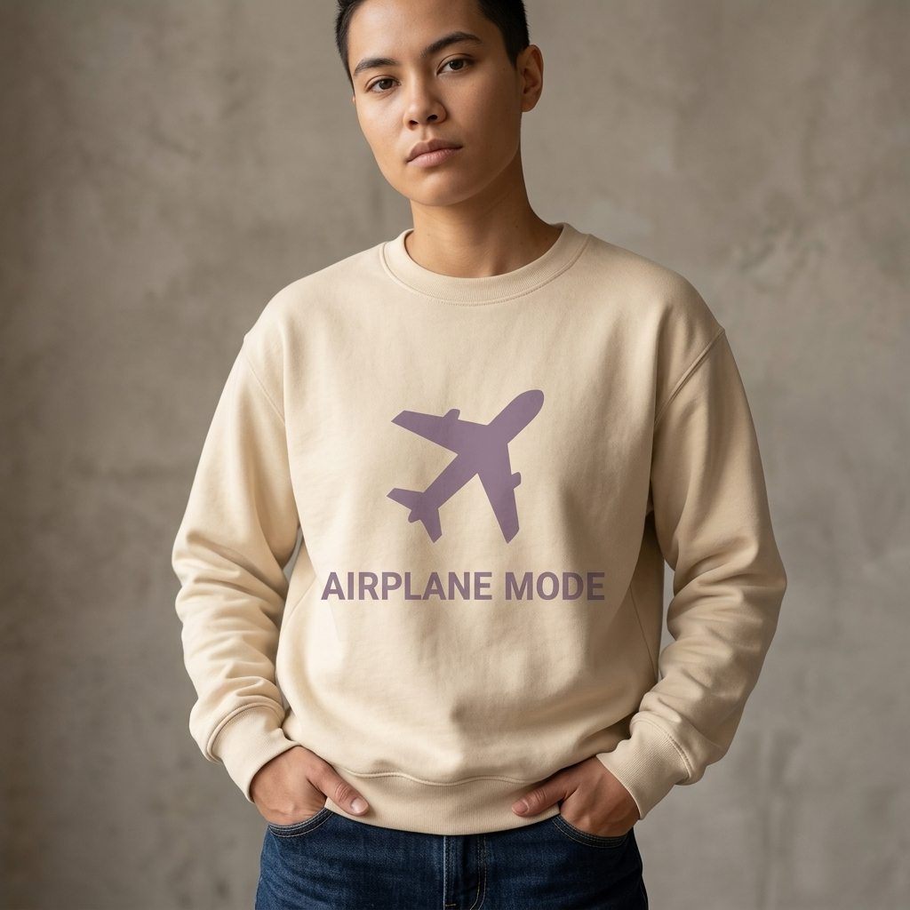 Airplane Mode Shirt, Funny Travel T-shirt, Custom Airplane Sweatshirt, Vacation Hoodie, Personalized Wanderlust Tee