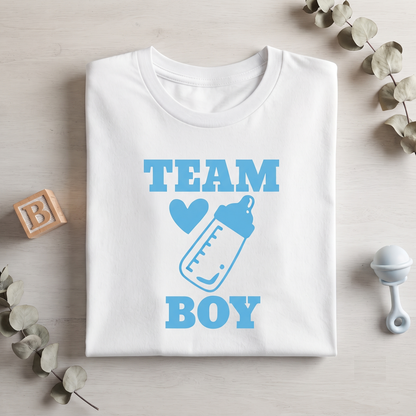 Team Boy Shirt, Gender Reveal T-shirt, Custom Baby Shower Sweatshirt, Team Boy Hoodie, Personalized Gender Reveal Party