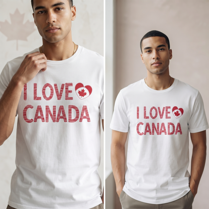 I Love Canada Shirt, Canadian Flag Heart Hoodie, Personalized Maple Leaf Sweatshirt
