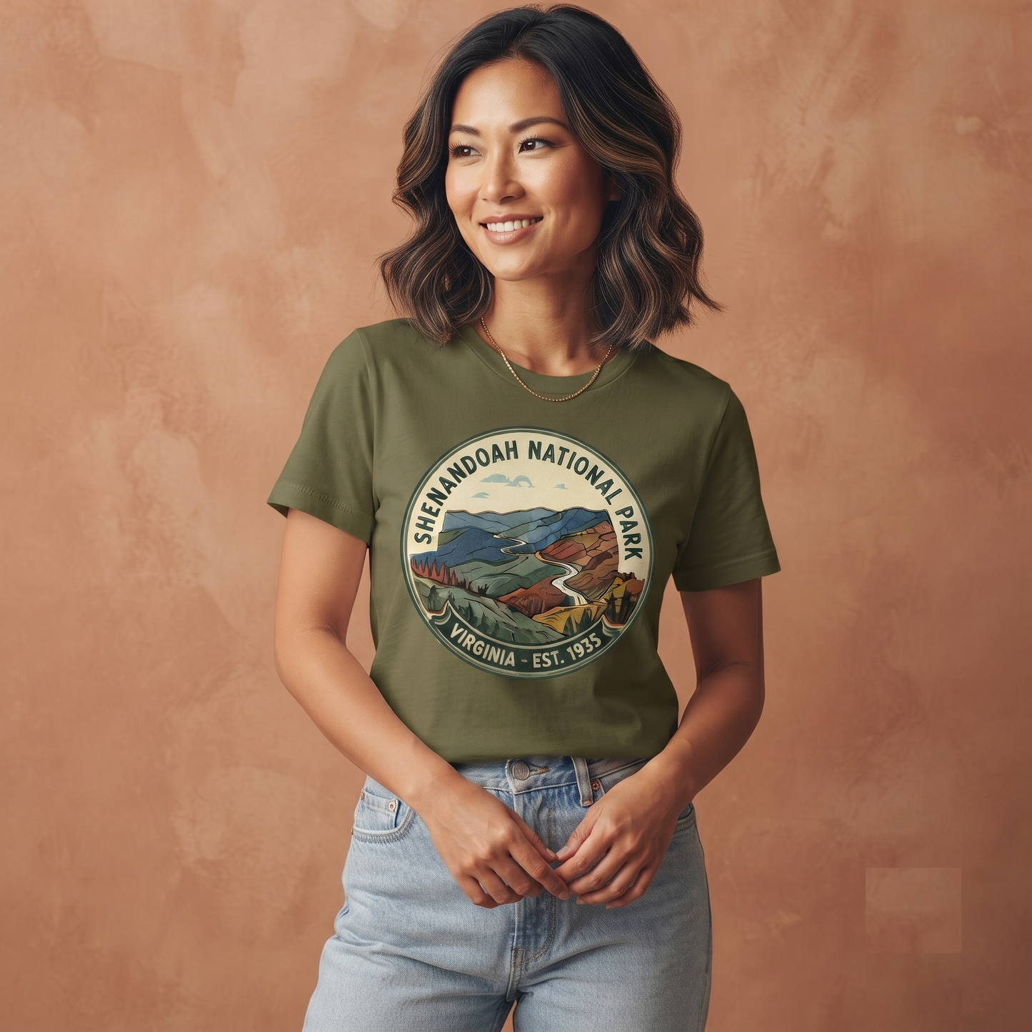 Custom Shenandoah National Park Shirt Vintage Nature Sweatshirt Personalized Virginia Hoodie Retro Hiking T-Shirt