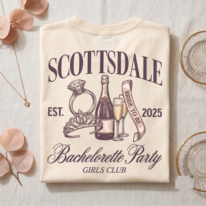 Scottsdale Bachelorette Party Hoodie, Girls Club Sweatshirt, Bridal Party Apparel
