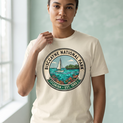 Custom Biscayne National Park Shirt, Retro Florida Sweatshirt, Vintage Sailing Hoodie, Personalized Ocean Gift