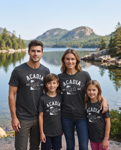 Acadia National Park Vintage Sweatshirt, Retro Coastal Vacation Hoodie