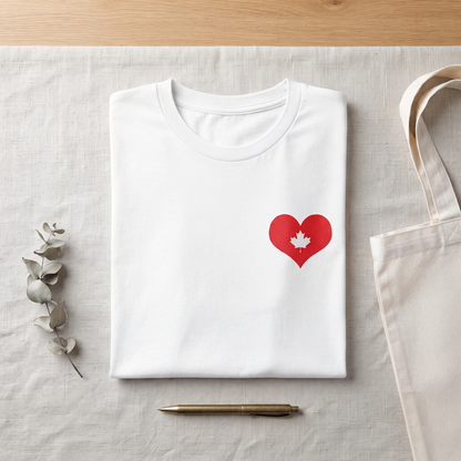 Custom Canada Heart Shirt, Maple Leaf Sweatshirt, Canada Day Hoodie, Personalized Souvenir Tee