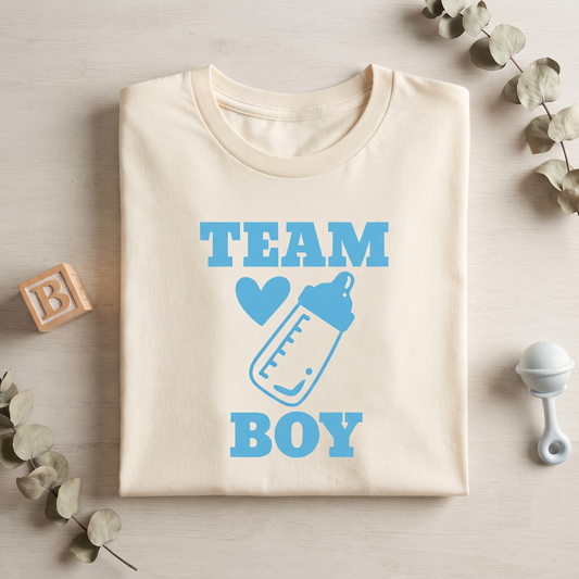 Team Boy Shirt, Gender Reveal T-shirt, Custom Baby Shower Sweatshirt, Team Boy Hoodie, Personalized Gender Reveal Party