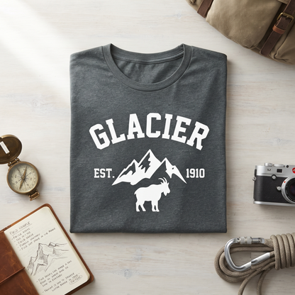 Custom Glacier National Park Shirt, Vintage Collegiate Mountain Sweatshirt, Retro Hoodie