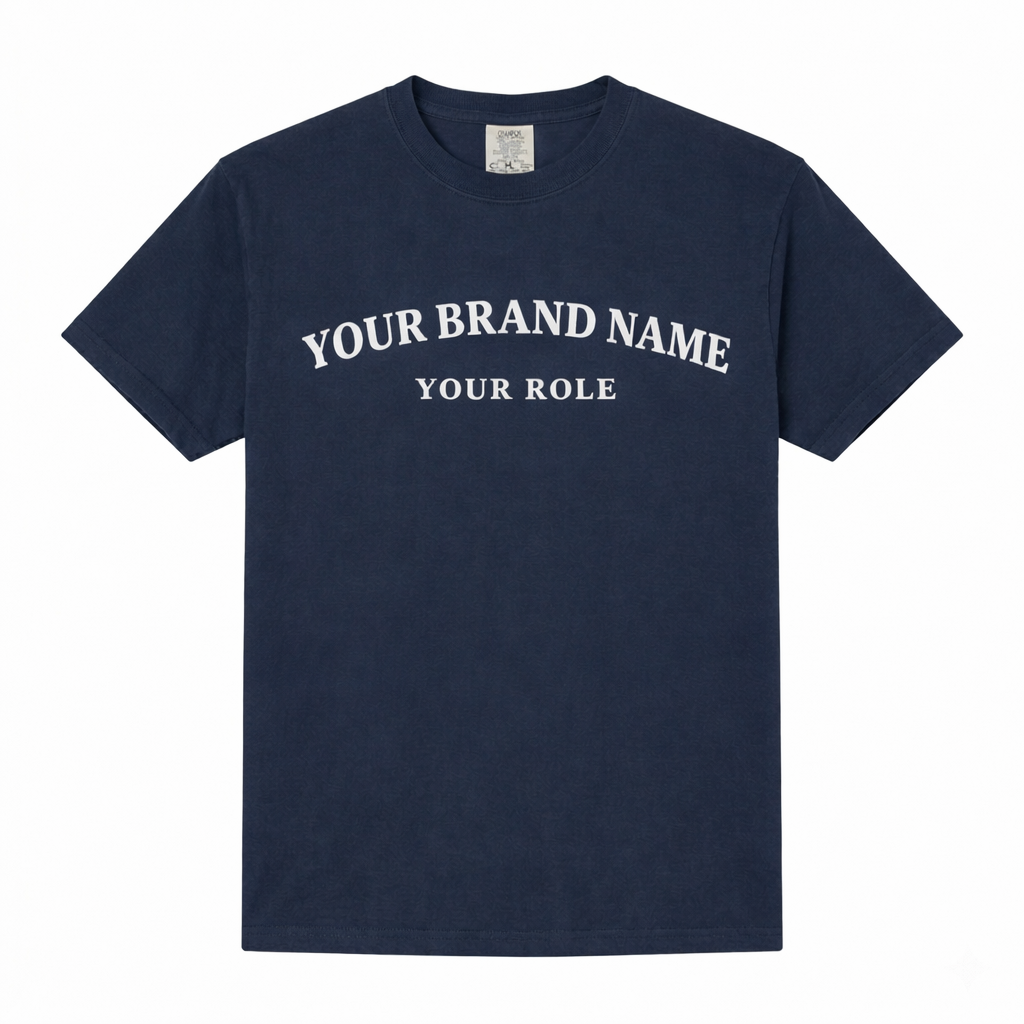 Custom Brand Name T-Shirt with Role