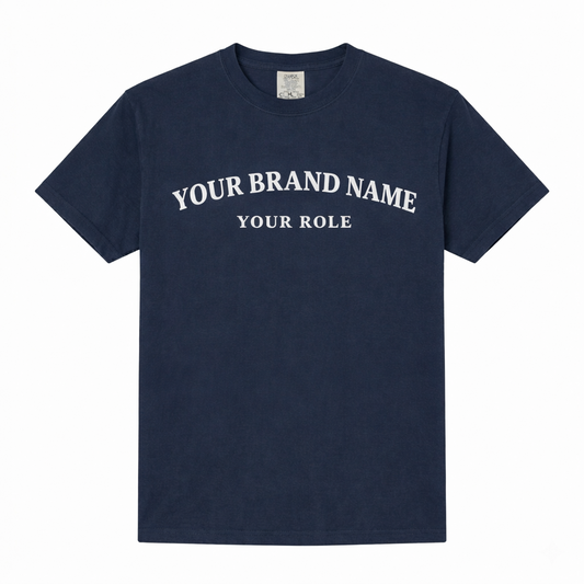 Custom Brand Name T-Shirt with Role
