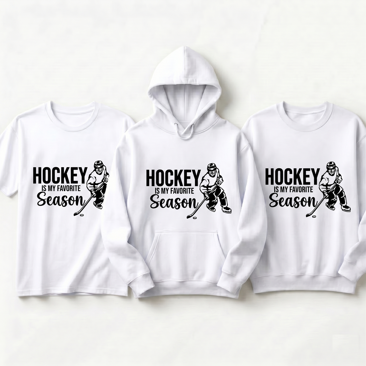 Custom Hockey Is My Favorite Season Hoodie, Personalized Hockey Shirt with Name, Hockey Player Sweatshirt, Custom Hockey Team Gift