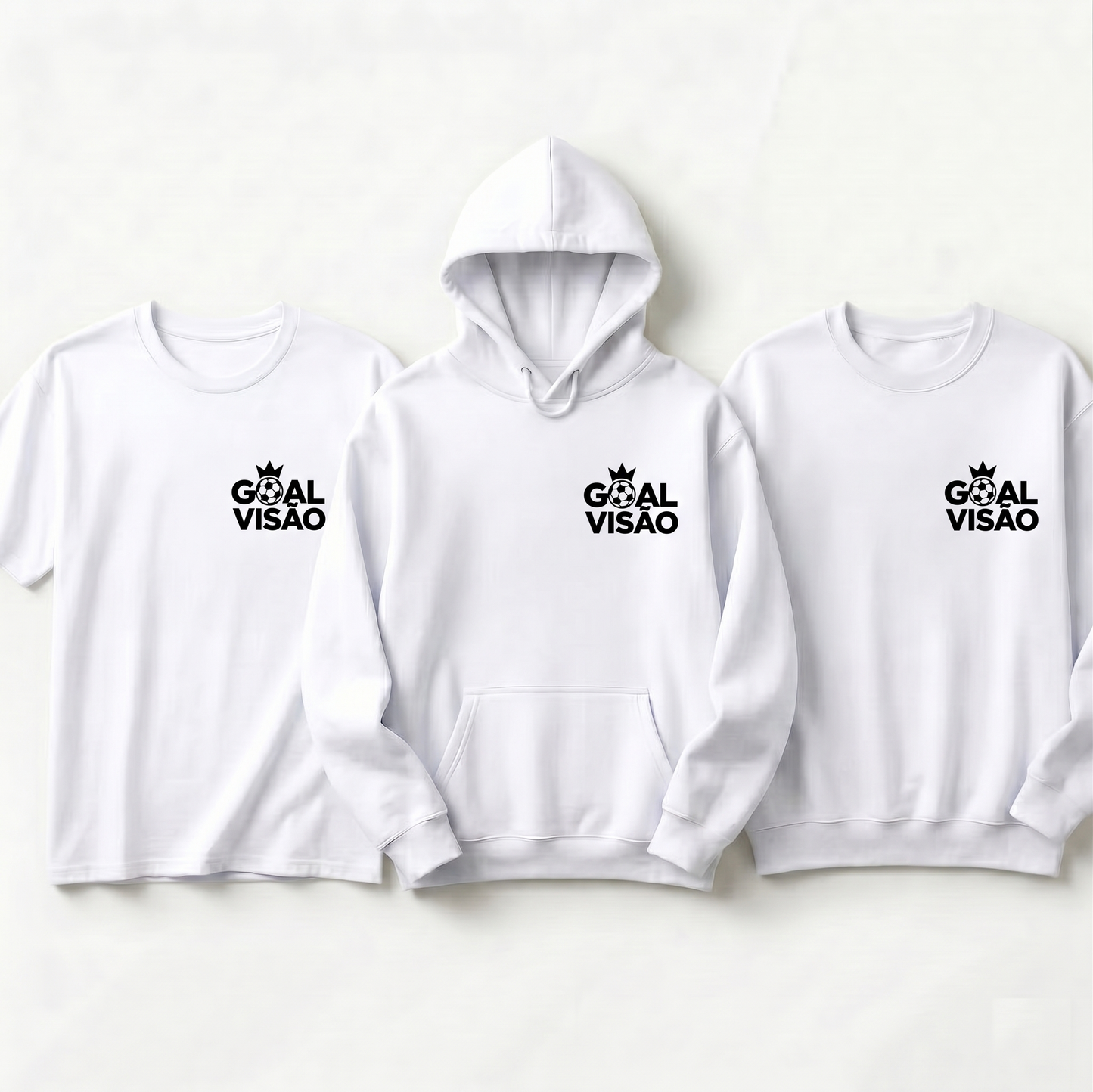 Custom Goal Soccer Hoodie - Personalized Soccer Crown Sweatshirt or T-Shirt - Custom Youth Soccer Team Gift - Goal Vision Football Apparel