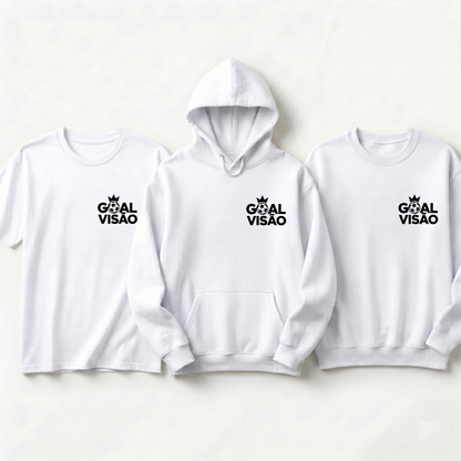 Custom Goal Soccer Hoodie - Personalized Soccer Crown Sweatshirt or T-Shirt - Custom Youth Soccer Team Gift - Goal Vision Football Apparel