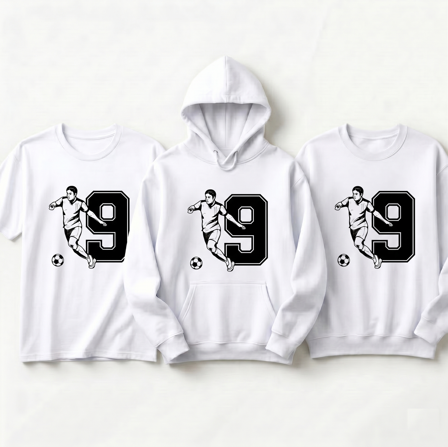 Custom Soccer Shirt, Personalized Jersey Number Hoodie, Soccer Player Sweatshirt, Football Fan Gift, Custom Team Number Tee, Soccer Apparel