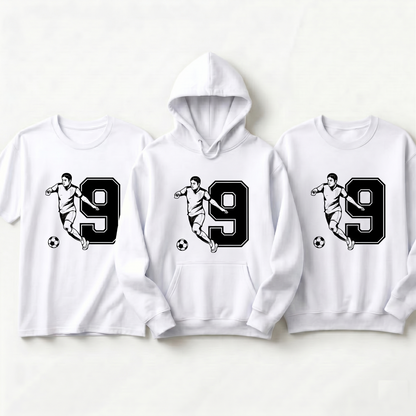 Custom Soccer Shirt, Personalized Jersey Number Hoodie, Soccer Player Sweatshirt, Football Fan Gift, Custom Team Number Tee, Soccer Apparel
