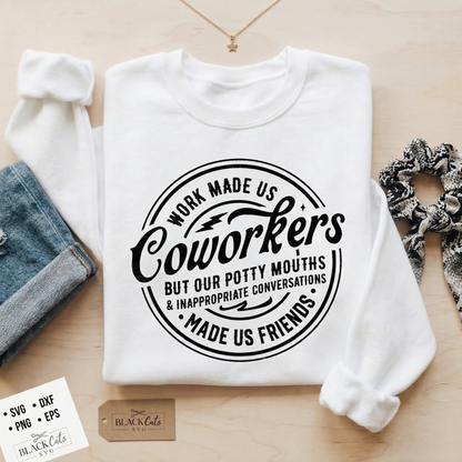 Funny Coworker Hoodie, Work Bestie Gift,Work Friend Leaving Gift, Colleagues Pullover, Secret Santa Office Gift