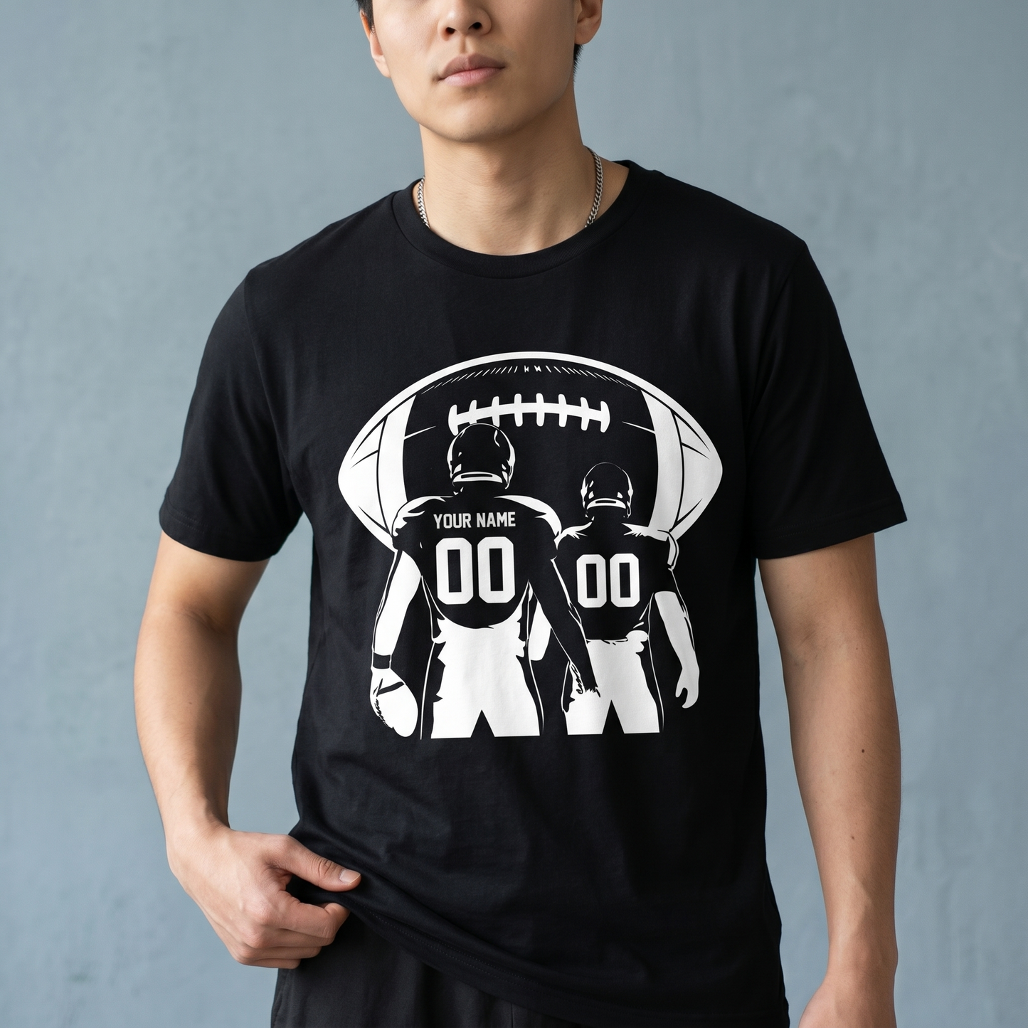 Custom Football Name and Number Shirt, Personalized Football Mom Hoodie, Custom Team Spirit Gear, Personalized Player Gift