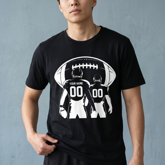 Custom Football Name and Number Shirt, Personalized Football Mom Hoodie, Custom Team Spirit Gear, Personalized Player Gift