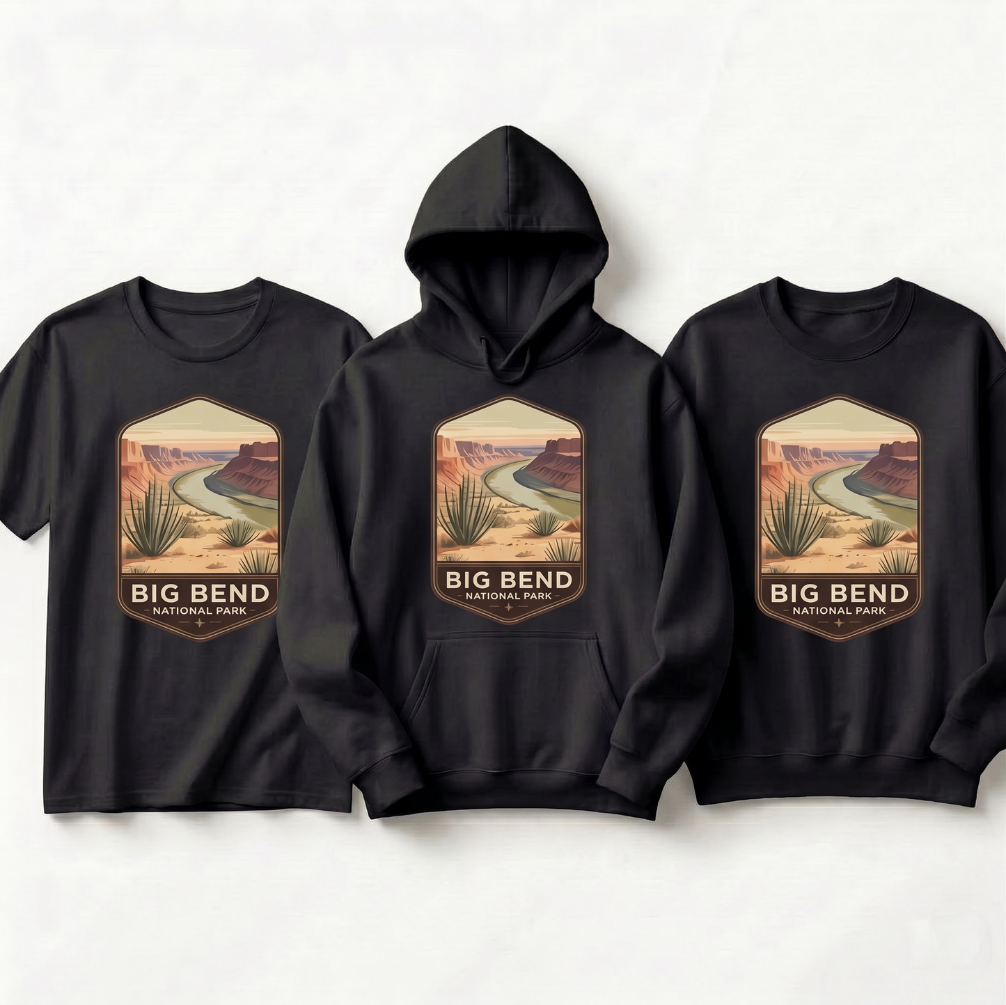Custom Big Bend National Park Shirt, Vintage Texas Hoodie, Retro Desert Sweatshirt, Personalized Gift, Rio Grande Badge Tee, Texas =Souvenir
