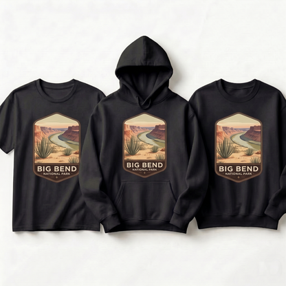Custom Big Bend National Park Shirt, Vintage Texas Hoodie, Retro Desert Sweatshirt, Personalized Gift, Rio Grande Badge Tee, Texas =Souvenir