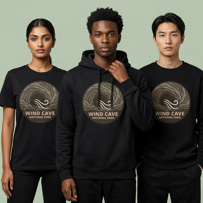 Wind Cave National Park Shirt, Retro National Park Hoodie, Custom South Dakota Vacation Sweatshirt, Minimalist Nature Lover Gift