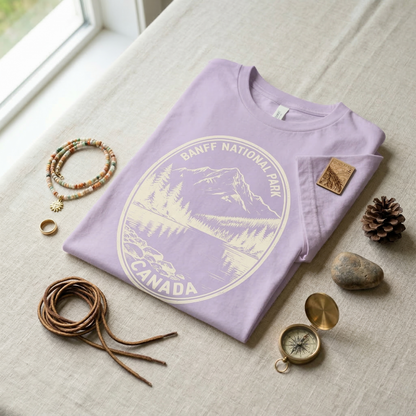 Banff National Park Shirt | Vintage Alberta Canada T-Shirt | Retro Mountain Graphic Tee | Banff Souvenir | Nature Lover Gift | Canadian Rockies Tee