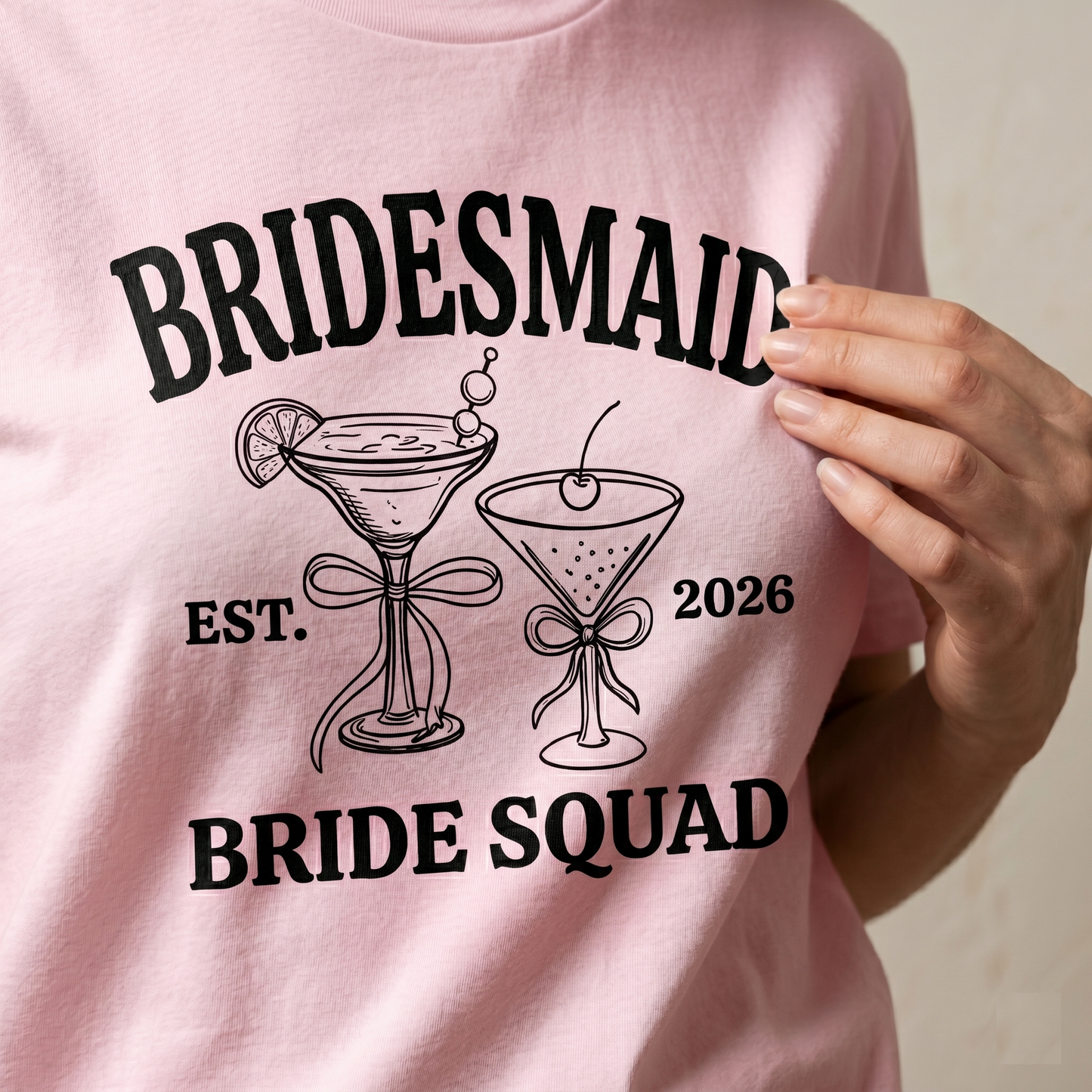 Custom Bachelorette Party Shirts, Bride Squad T-Shirts, , Personalized Bridesmaid Shirts, Matching Bridal Party Apparel