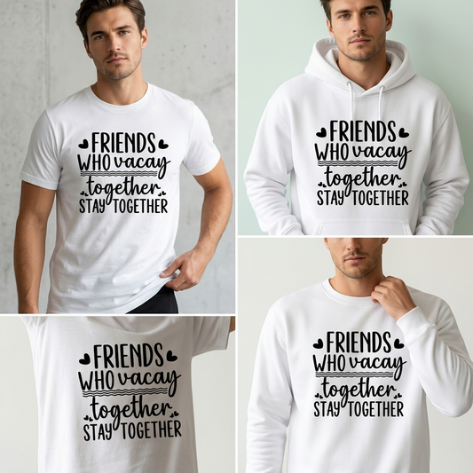 Personalized Matching Group Vacation Hoodie, Friends Trip 2026 Crewneck, Travel Squad Gift, Family Vacay Pullover