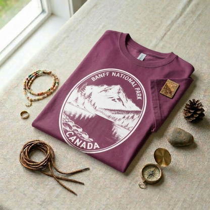 Banff National Park Shirt | Vintage Alberta Canada T-Shirt | Retro Mountain Graphic Tee | Banff Souvenir | Nature Lover Gift | Canadian Rockies Tee