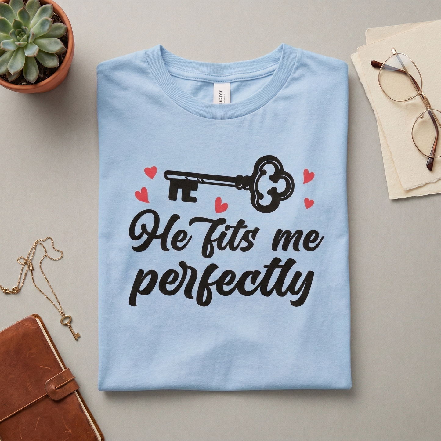 Lock Key Matching Couple Shirts, Valentine's Day Gift Set