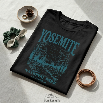 Yosemite National Park Shirt | Vintage California T-Shirt | Retro Nature Hiking Tee | Outdoorsy Granola Girl Apparel | Wanderlust Gift
