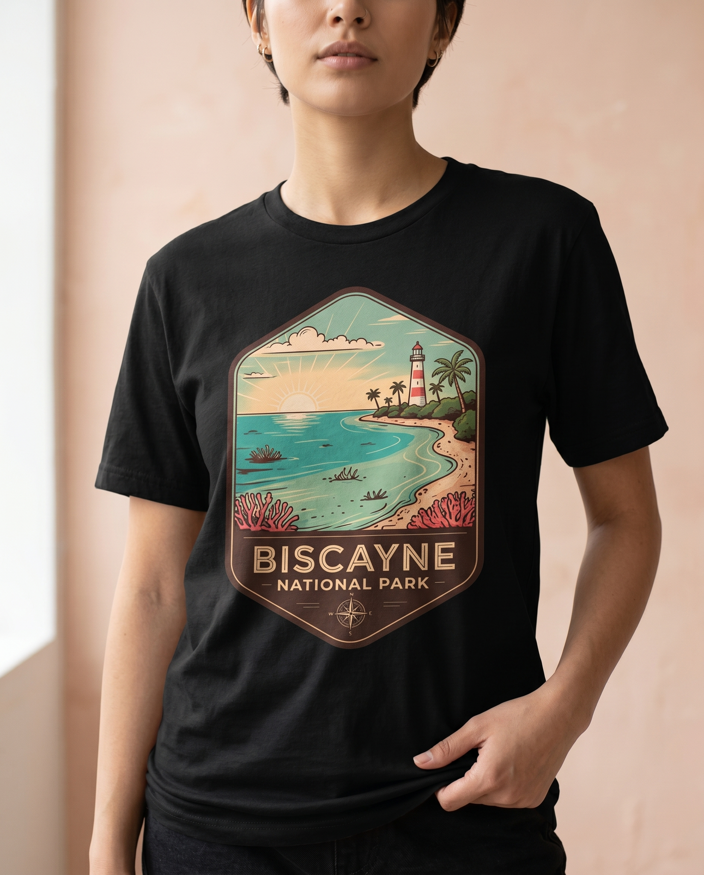 Custom Biscayne National Park Hoodie, Florida Shirt, Personalized Boating Gift, Vintage National Park Sweatshirt, Lighthouse Graphic Tee