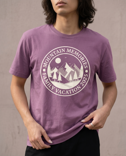 Custom Mountain Memories 2025 Family Vacation Shirts, Personalized Mountain Trip Matching Hoodies, 2026 Family Reunion Sweatshirts