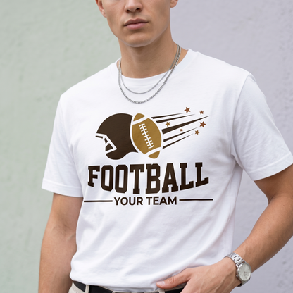 Custom Football Team Hoodie, Personalized Football Shirt with Team Name, Custom Football Player Sweatshirt, Football Mom Apparel
