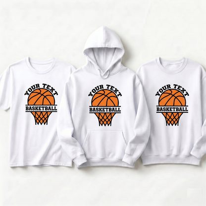 Custom Basketball Hoodie and Shirt, Personalize Basketball Team Gift, Custom Basketball Name Sweatshirt, Personalize Basketball Player Gift,