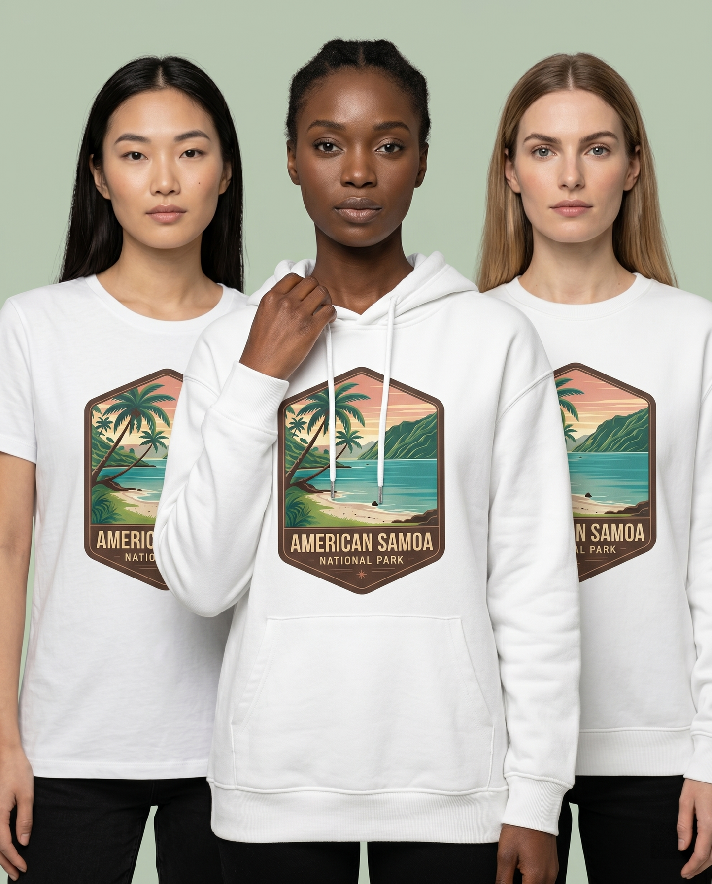 Custom American Samoa National Park Shirt, National Park Hoodie, Nature Sweatshirt, Personalized Travel Gift, National Park Badge Tee