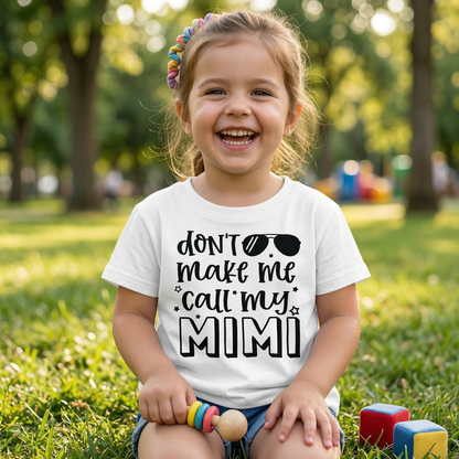 Funny Call My Mimi Shirt, Sassy Toddler Tee, Baby Announcement for Grandma, Mother's Day Gift for Mimi, Cute Kids Clothes, Family Humor