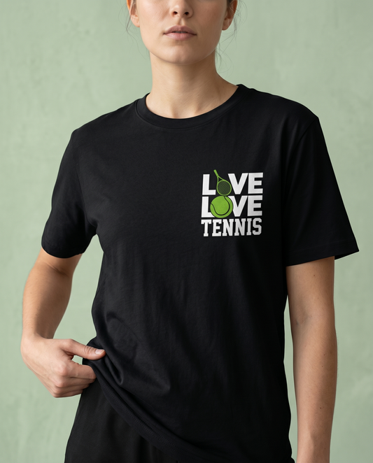Custom Tennis Lover Sweatshirt, Love Tennis Hoodie & Minimalist T-Shirt | Cute Tennis Team Apparel | Gift for Tennis Player, Coach or Mom