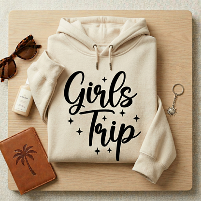 Custom Girls Trip Shirt, Matching Vacation T-Shirt,Personalized Bachelorette Party Top, Group Travel Gift, Summer 2026 Holiday Shirt