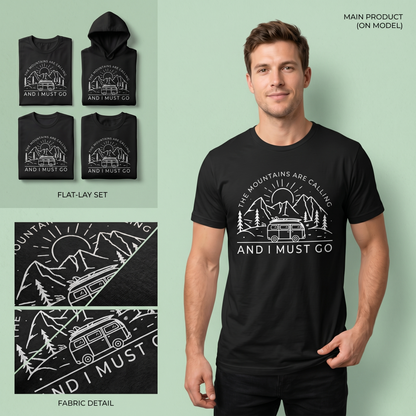 Custom Mountain Road Trip Shirt, Personalized Adventure Hoodie, Mountains Are Calling Sweatshirt, Nature Lover Gift