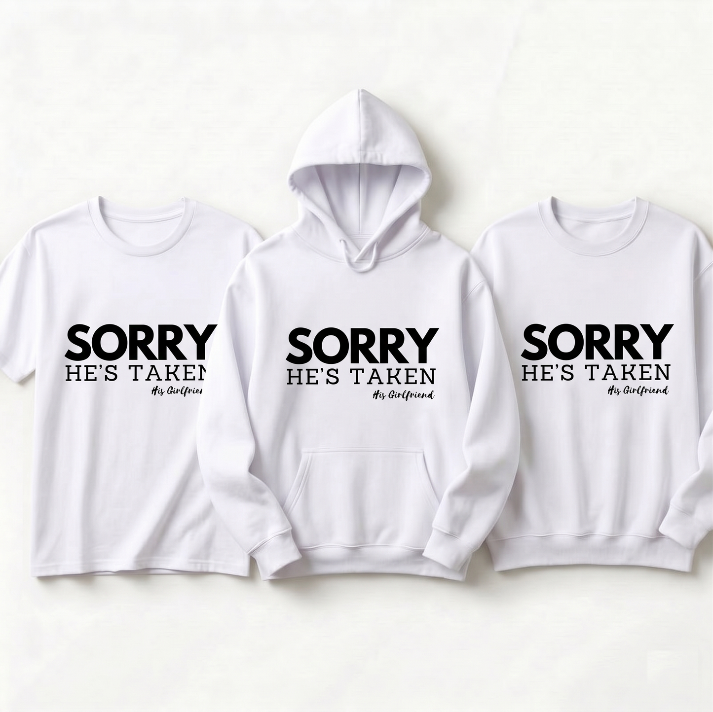 Personalized Girlfriend Hoodie, Funny Couples Sweatshirt, Gift for Boyfriend, Matching Relationship Apparel, Custom Text Anniversary Gift