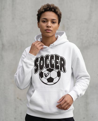 Personalized Soccer Mom Shirt - Retro Soccer Ball Heart Apparel - Custom Soccer Team Gift